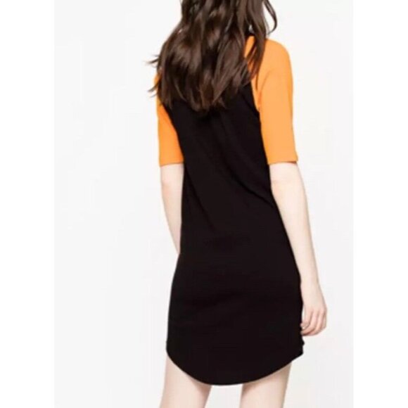 Zadig & Voltaire Sz XS Dress Mini Black 80s T-shirt retro Designer - Picture 2 of 7